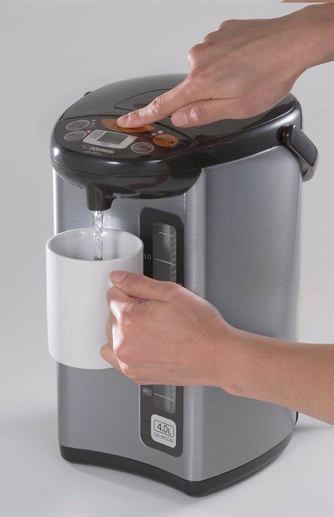 Electric Hot Water Boiler, Warmer & Dispenser, Black/Stainless Steel, 4-L G0N7 - product image 1